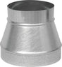 Imperial GV1204 Stove Pipe Reducer, 8 x 7 in, 5-7/8 in L, 26 ga Thick Wall, Steel, Black, Galvanized