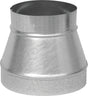 Imperial GV1269 Stove Pipe Reducer, 9 x 6 in, 26 ga Thick Wall, Mill finish, Galvanized