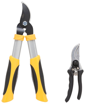 Landscapers Select GL4003+GP1002 Pruning Set, Steel Blade, Steel/ Aluminum Handle, Cushion-Grip Handle, Pack of 6