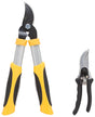 Landscapers Select GL4003+GP1002 Pruning Set, Steel Blade, Steel/ Aluminum Handle, Cushion-Grip Handle, Pack of 6