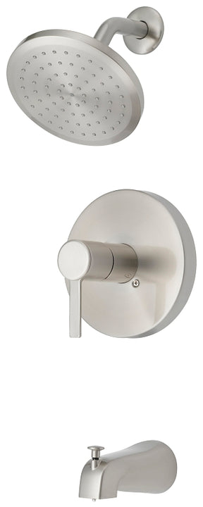 Boston Harbor F1A1F507NP Tub/Shower, Fixed-Mount Showerhead, 1.75 gpm Showerhead, 1-Spray Setting, Zinc Tub Tub Spout
