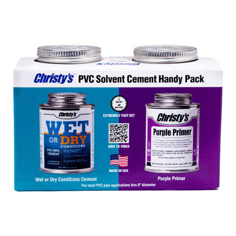 Christy's Blue/Purple Primer and Cement For PVC 8 oz