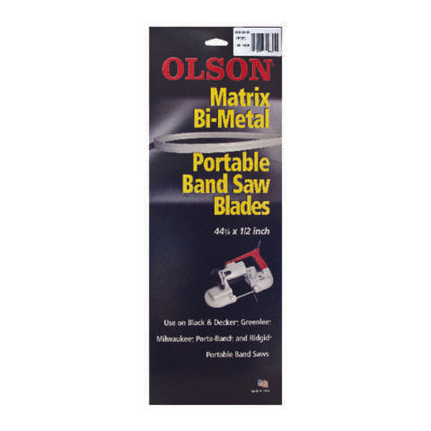 Olson 44.9 in. L X 0.5 in. W Bi-Metal Band Saw Blade 18 TPI Regular teeth 1 pk