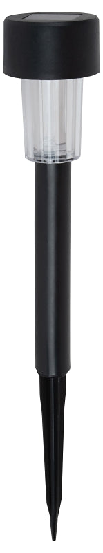 Boston Harbor 26077 Solar Stake Light, Nickel-Metal Hydride Battery, Button Cell Battery, 1-Lamp, Plastic Fixture