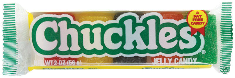 Chuckles Cherry Lemon Licorice Orange Lime Chewy Candy 2 oz, Pack of 24
