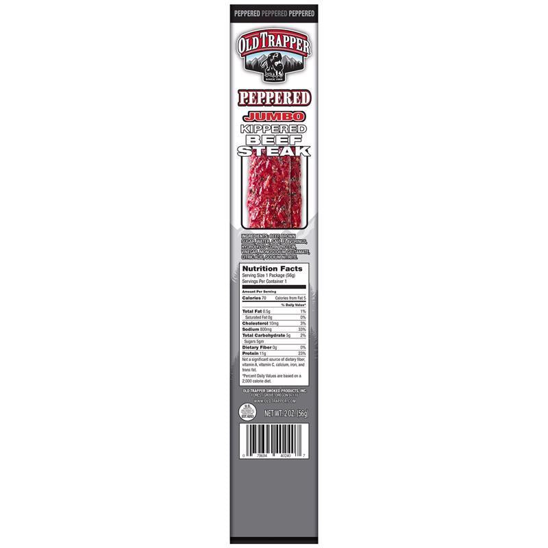 Old Trapper Peppered Beef Steak 2 oz Boxed, Pack of 12