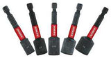 Diablo DNTSL-S5 Series Nutsetter Set, 2-9/16 in Dimensions, 5-Piece, Assorted, Magnetic