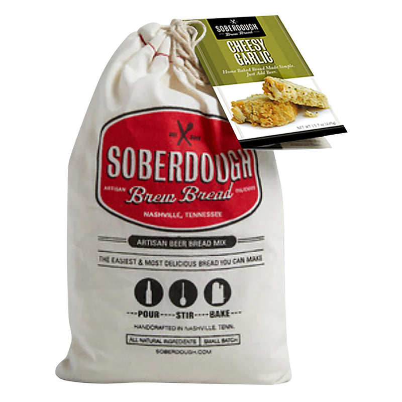 Soberdough Cheesy Garlic Brew Bread Mix 15.1 oz Bagged, Pack of 12