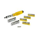 STANLEY 68-736 Ratchet Wrench Set, 47 -Piece, Chrome Vanadium Steel/PVC, Pack of 24