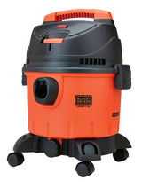 Black+Decker BDWD15-B3 Wet and Dry Vacuum Cleaner, 15 L Vacuum, HEPA Filter, 1600 W, 120 V, Black/Red