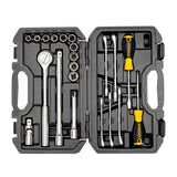 STANLEY STMT45513-LA Mechanic's Tool Set, 21 -Piece, Plastic/Steel, Silver, Pack of 3