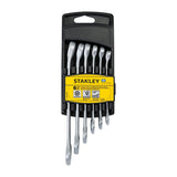 STANLEY STMT73647-LA Combination Wrench Set, 6 -Piece, Chrome Vanadium Steel, Galvanized, Pack of 6