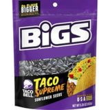 BIGS Taco Bell Taco Supreme Sunflower Seeds 5.35 oz Bagged, Pack of 12
