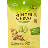 Prince of Peace Mango and Ginger Chews 4 oz, Pack of 12