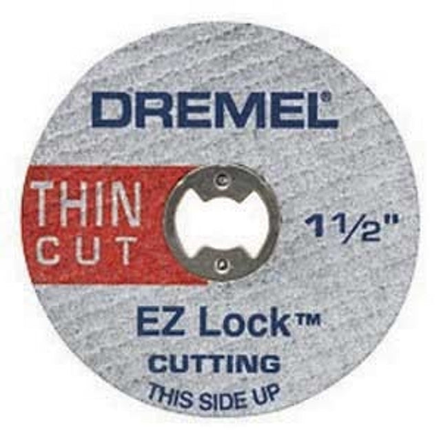 Dremel EZ Lock Series EZ409 Cut-Off Wheel, 1-1/2 in Dia, 0.02 in Thick, 1/8 in Arbor