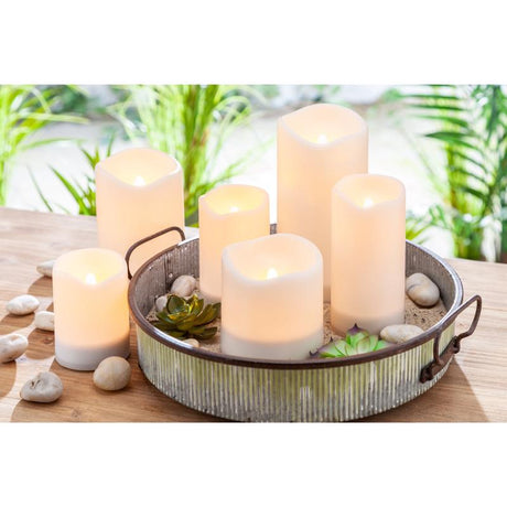 Everlasting Glow Candle Table Decor Plastic 1 pk 3 in., Pack of 4