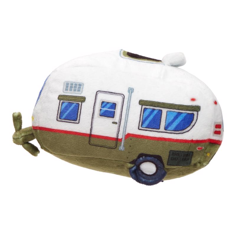 Bark Plush Hairstream Trailer Dog Toy 1 pk, Pack of 3