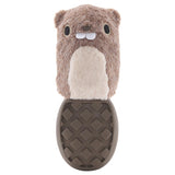 Bark Brown Plush PB Beaver Dog Toy 1 pk, Pack of 3