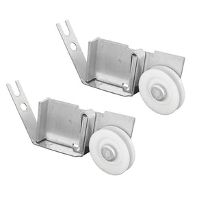 Prime-Line B 517 Roller Assembly, 1 in Dia Roller, 1/4 in W Roller, Aluminum/Plastic/Steel, Gray