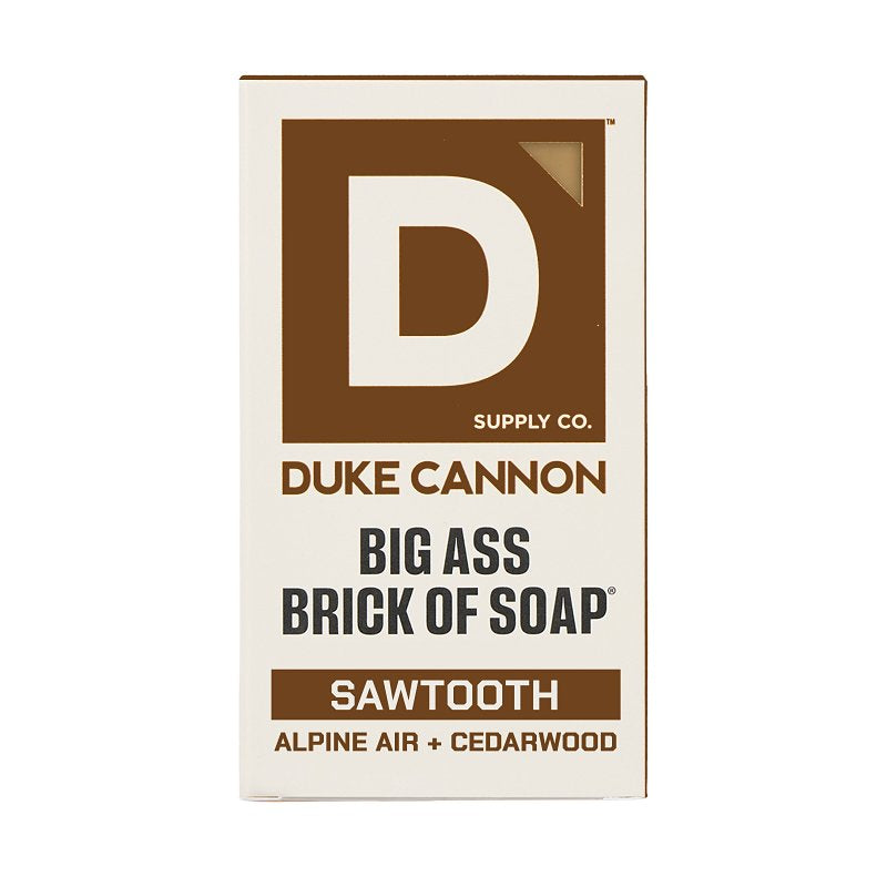 Duke Cannon Big Ass Brick of Soap Series BSBA-SWTH10 Soap, Solid, Orange, Alpine Air, Cedarwood, 10 oz