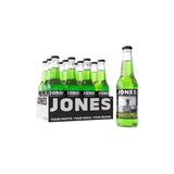 Jones Soda Green Apple Cane Sugar Soda 12 oz 1 pk, Pack of 24