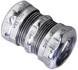 Halex 62615 EMT Raintight Coupling, 1-1/2 in Compression, Steel, Each, Pack of 2