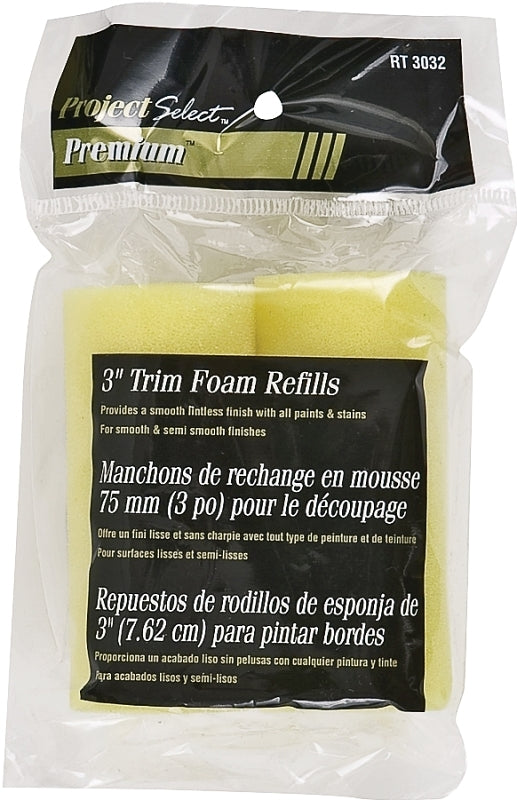 Linzer RT3032 Roller Cover, 3 in L, Foam Cover, 12/PK, Pack of 12
