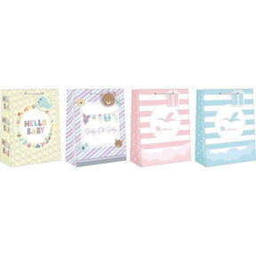 Paper Images Assorted Baby 2 Gift Bag, Pack of 12