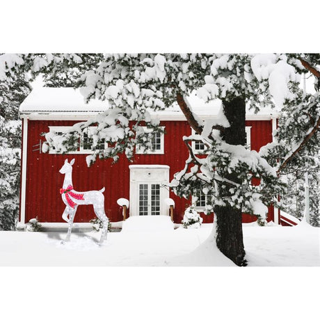 Celebrations LED Warm White Reindeer 50 in. Yard Decor