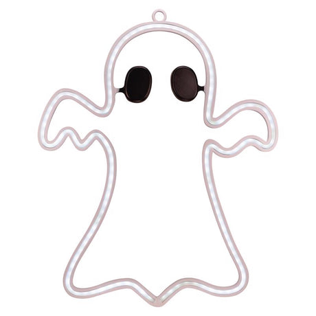 Sienna Cool White 11 in. LED Prelit Ghost Wall Decor, Pack of 6