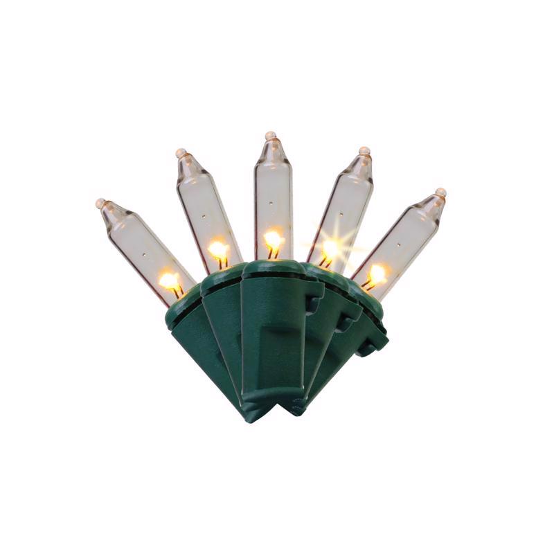 Celebrations Classic LED T5 Warm White 100 ct String Christmas Lights 24.75 ft., Pack of 12
