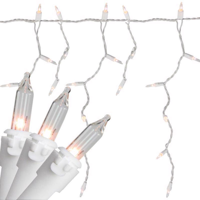 Celebrations Classic LED T5 Warm White 300 ct Icicle Christmas Lights 19.6 ft.