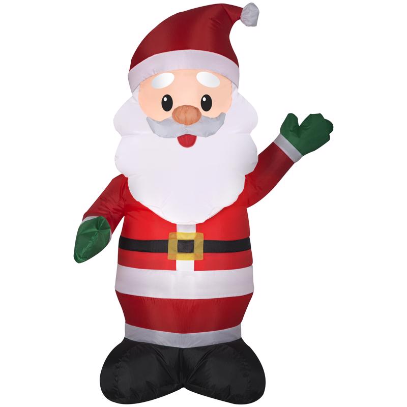 Gemmy Airblown Christmas Inflatable Santa Claus 48 in. Inflatable