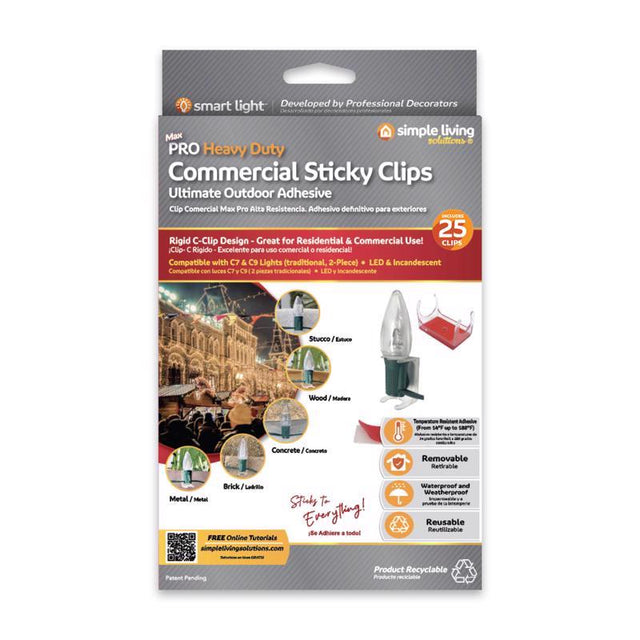 Simple Living Solutions Max Pro Commercial Heavy Duty Sticky Clips 25 pk