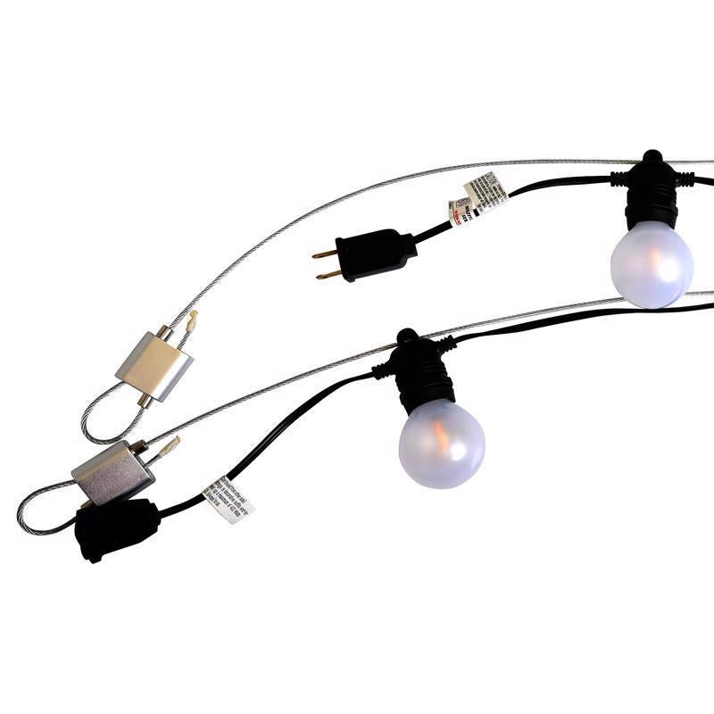 Belle Luci Holiday Bright Lights LED G50 Patio Light Set Warm White 50 ft. 50 lights