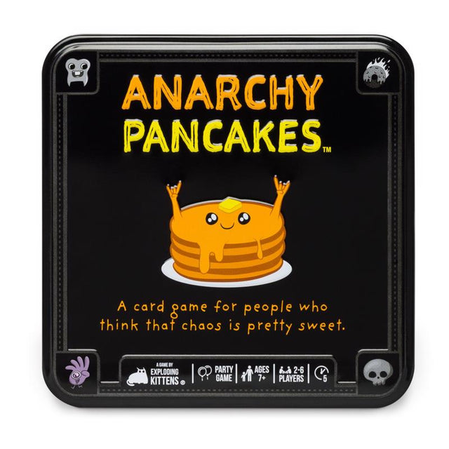 Anarchy Pancakes Exploding Kittens Pan Cake Card Game Black 66 pc