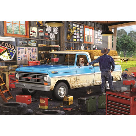 Eurographics Pickup Truck Tin Jigsaw Puzzle Multicolored 550 pc