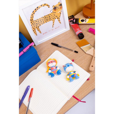Fizz Make Your Own Super Hero Dough Craft Kit Assorted, Pack of 6