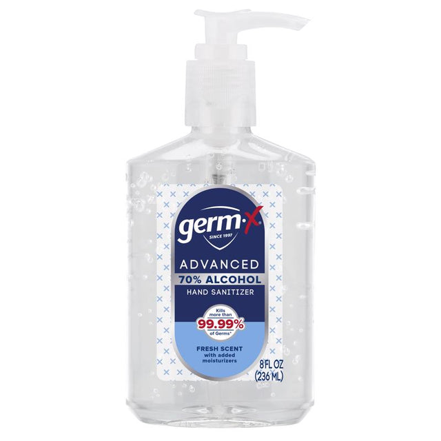 Germ-X Fresh Scent Liquid Advanced Hand Sanitizer 8 fl. oz., Pack of 6