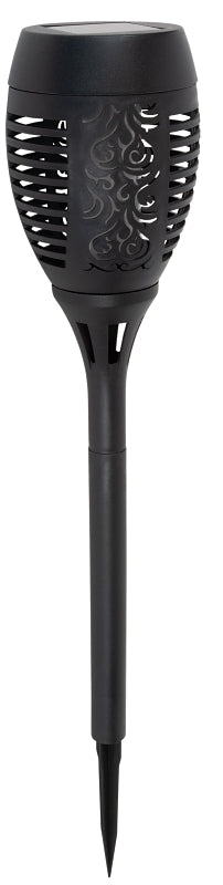 Boston Harbor 26076 Solar TIKI Torch, Nickel-Metal Hydride Battery, AA Battery, 32-Lamp, Plastic Fixture, Black, Pack of 12