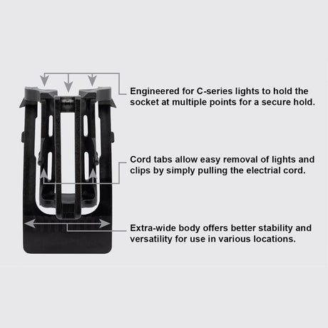 Dyno Titan Pro Gutter/Shingle Light Clips 50 pk