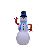 A Holiday Company LED Snow Man Blue Scarf 20 ft. Inflatable