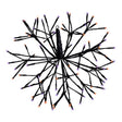 Celebrations Orange/Purple 16 in. LED Prelit Shimmering Sphere 3D Halloween Decor, Pack of 6