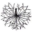 Celebrations Orange/Purple 20 in. LED Prelit Shimmering Sphere Halloween Decor