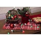 Celebrations Classic LED C6 Red/Green/Pure White 100 ct String Christmas Lights 24.75 ft.