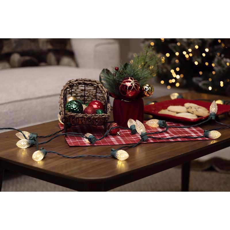 Celebrations Classic LED C9 Warm White 25 ct String Christmas Lights 16 ft.