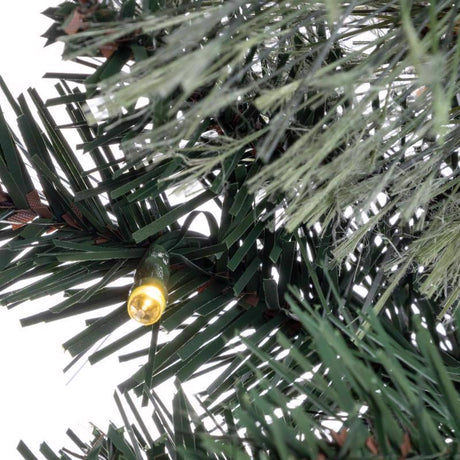 Celebrations LED Prelit Multicolored/Warm White Mixed Pine Wreath