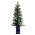 Celebrations 4 ft. Full LED 50 ct Mixed Pine Potted Color Changing Christmas Tree