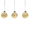 Celebrations LED Warm White Globe Ornament 6 in. Hanging Decor
