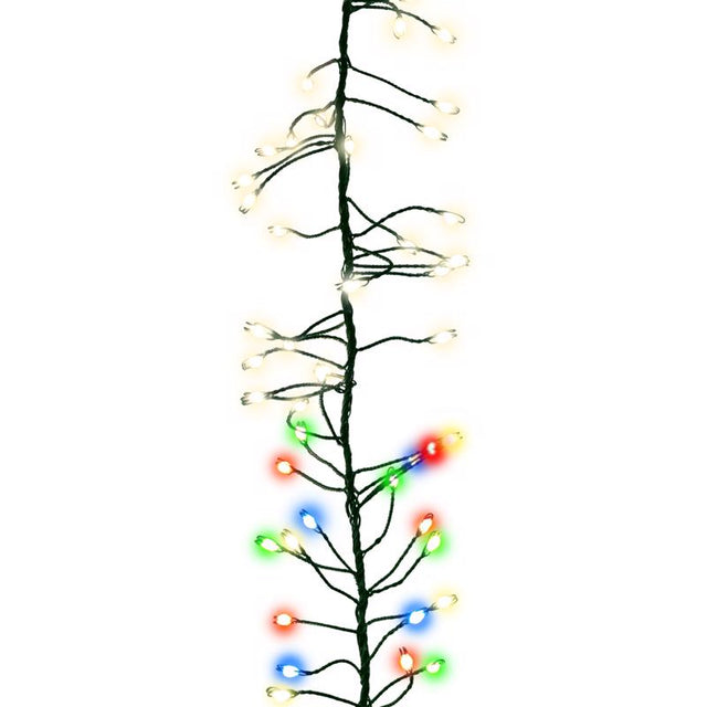 Celebrations LED Big Seed Cluster Multicolored/Warm White 250 ct Christmas Lights 10 ft.